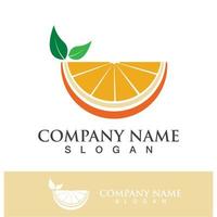 ilustração de design de ícone de logotipo laranja vetor