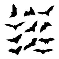 ícone de vetor de morcego de ilustração de ações