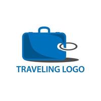 modelo de logotipo vetorial para agência de viagens. vetor