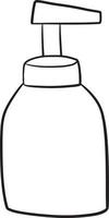 garrafa anime desenho ilustração fofa personagem de clip art garrafa de mangá vetor