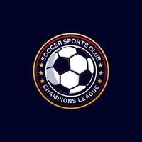 vetor de designs de logotipo de futebol
