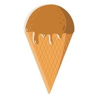 ilustração de sorvete em estilo simples vetor