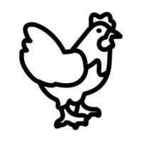 design de ícone de frango vetor