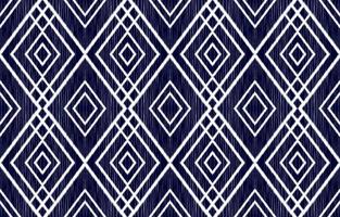 arte em tecido ikat. sem costura padrão geométrico étnico em tribal. estilo americano, mexicano. vetor