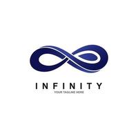 modelo de vetor de design de logotipo sem limites de símbolo do infinito