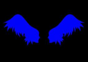 ícone de asas de anjo - vetor de ações