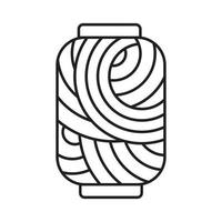 ilustração de desenho de ícone de vetor de bola de fios