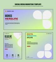 mídia social de fundo abstrato pós design moderno, para marketing digital de negócios online, modelo de banner e pôster vetor