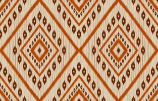arte em tecido ikat. sem costura padrão geométrico étnico em tribal. estilo indiano. vetor