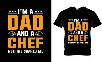 design de camiseta de chef, slogan de camiseta de chef e design de vestuário, tipografia de chef, vetor de chef, ilustração de chef