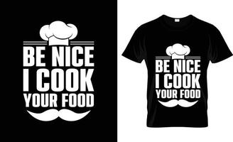 design de camiseta de chef, slogan de camiseta de chef e design de vestuário, tipografia de chef, vetor de chef, ilustração de chef