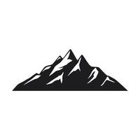 ícone de montanha em fundo branco vetor