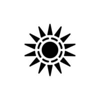 logotipo da ilustração do sol vetor