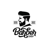 vetor de logotipo de barbearia