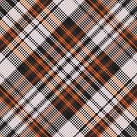 padrão de cor de halloween tartan ou xadrez. vetor