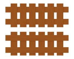 ilustração do ícone de cercas de madeira vetor