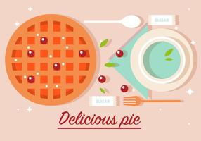 Ilustração Delicious Pie Vector Delicious