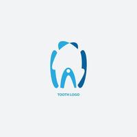 logotipo da clínica odontológica design abstrato do dente modelo vetorial estomatologia do dentista logotipo do dente moderno do médico vetor