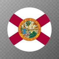 bandeira do estado da Flórida. ilustração vetorial. vetor