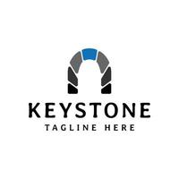 design de logotipo de keystone criativo vetor