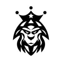 logotipo de ícone de cara de macaco coroado preto vetor