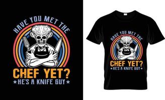 design de camiseta de chef, slogan de camiseta de chef e design de vestuário, tipografia de chef, vetor de chef, ilustração de chef