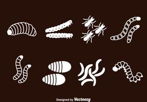 Conjunto de vetores de gansos e formigas Caterpillar