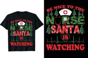 design de camiseta de natal vetor