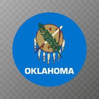 bandeira do estado de Oklahoma. ilustração vetorial. vetor