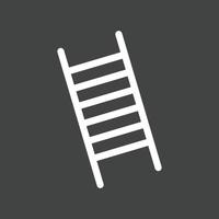 ícone invertido de linha de escada vetor