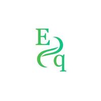 eq design de logotipo de cor verde para sua empresa vetor