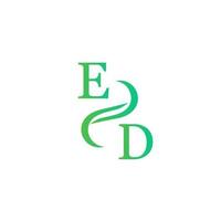 ed design de logotipo de cor verde para sua empresa vetor