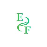 ef design de logotipo de cor verde para sua empresa vetor