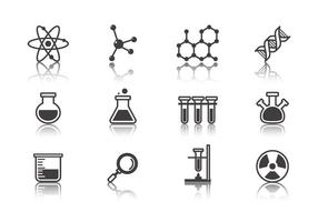 Vector livre de ícones de ciência e laboratório
