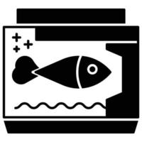 ícone de aquário, tema de pet shop vetor
