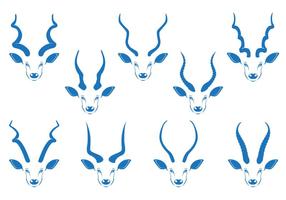 Kudu horn vector stock