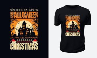 desenho de t-shirt halloween vetor