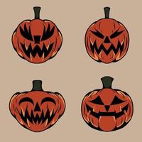 ilustração vetorial de halloween feita especialmente para uso de marca de publicidade de roupas e muitos outros vetor