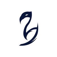ilustração de ícone de logotipo de pato. estilo de linha de ícone de ilustração logotipo relacionado ao animal. design simples editável vetor