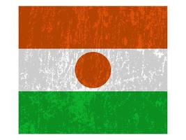 bandeira do niger, cores oficiais e proporção. ilustração vetorial. vetor