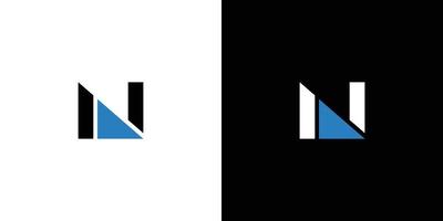 design de logotipo n moderno e exclusivo vetor