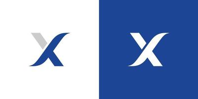 design de logotipo de iniciais de letra xs moderno e exclusivo vetor