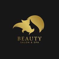 vetor de logotipo de salão de beleza e spa