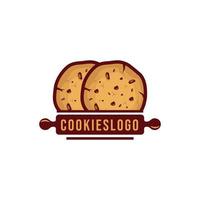 ilustração vetorial de design de logotipo de biscoitos vetor