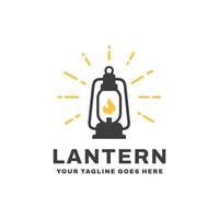 vetor de design de logotipo de lanterna