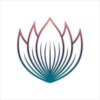 logotipo da flor de lótus. modelo de design vetorial de estilo de contorno de ícones de lótus para eco, beleza, spa, ioga vetor