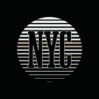 design de camiseta de vetor de tipografia de nova york