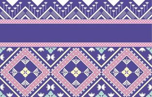 design tradicional padrão geométrico étnico oriental ikat sem costura para plano de fundo, tapete, papel de parede, roupas, embrulho, batik, tecido, ilustração vetorial. estilo bordado. vetor