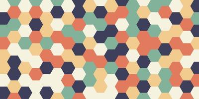 abstrato de metal hexagonal. fundo hexagonal colorido, fundo moderno de hexágonos, formas de fundo, ilustração, vetor