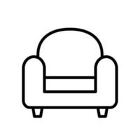 modelo de design de vetor de ícone de cadeira viva